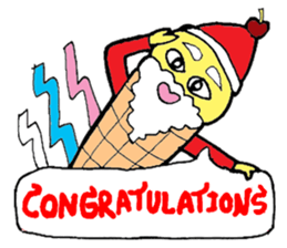 Santa Ice Cream sticker #4457312