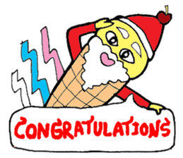 Santa Ice Cream sticker #4457312