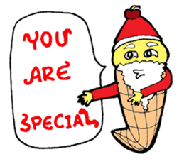 Santa Ice Cream sticker #4457314