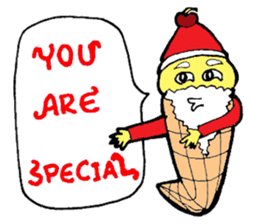 Santa Ice Cream sticker #4457314