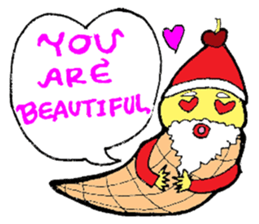 Santa Ice Cream sticker #4457316