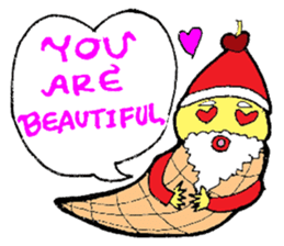 Santa Ice Cream sticker #4457316