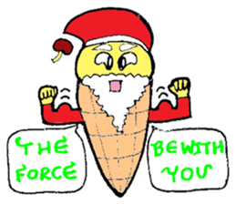Santa Ice Cream sticker #4457320