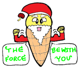 Santa Ice Cream sticker #4457320