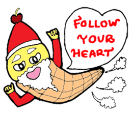 Santa Ice Cream sticker #4457321