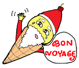Santa Ice Cream sticker #4457324