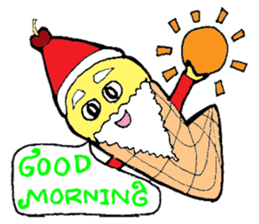 Santa Ice Cream sticker #4457325