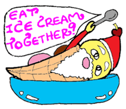 Santa Ice Cream sticker #4457328