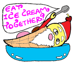 Santa Ice Cream sticker #4457328