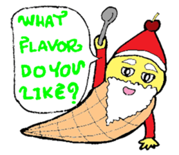 Santa Ice Cream sticker #4457329