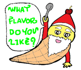 Santa Ice Cream sticker #4457329