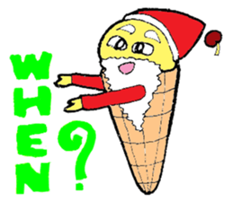 Santa Ice Cream sticker #4457331