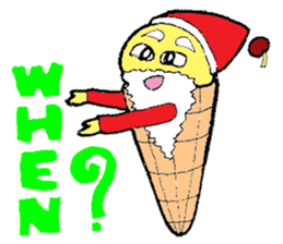 Santa Ice Cream sticker #4457331