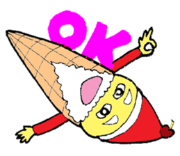 Santa Ice Cream sticker #4457332
