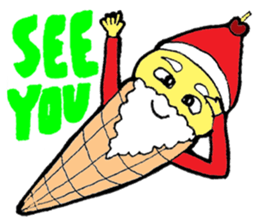 Santa Ice Cream sticker #4457334
