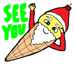 Santa Ice Cream sticker #4457334