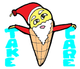 Santa Ice Cream sticker #4457340