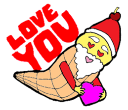 Santa Ice Cream sticker #4457341