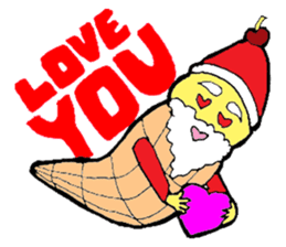 Santa Ice Cream sticker #4457341