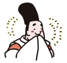HEIAN KIZOKU /Japanese a nobleman sticker #4457346