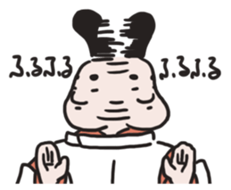 HEIAN KIZOKU /Japanese a nobleman sticker #4457350