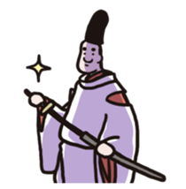 HEIAN KIZOKU /Japanese a nobleman sticker #4457356