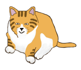 The jocular tabby (English version) sticker #4457504