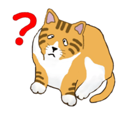 The jocular tabby (English version) sticker #4457506