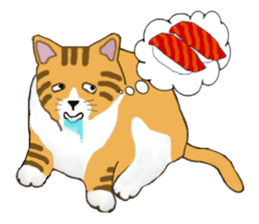 The jocular tabby (English version) sticker #4457508