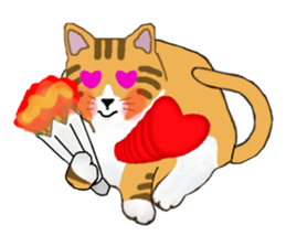 The jocular tabby (English version) sticker #4457510