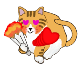 The jocular tabby (English version) sticker #4457510