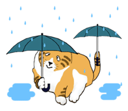 The jocular tabby (English version) sticker #4457512