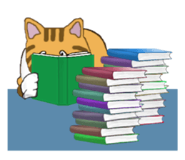 The jocular tabby (English version) sticker #4457515