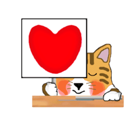 The jocular tabby (English version) sticker #4457517