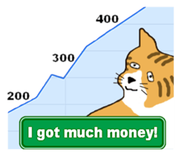 The jocular tabby (English version) sticker #4457531