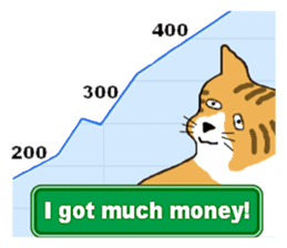 The jocular tabby (English version) sticker #4457531