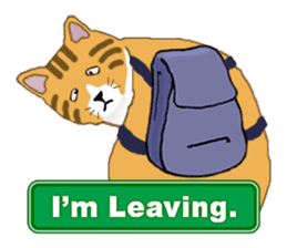 The jocular tabby (English version) sticker #4457534