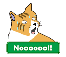 The jocular tabby (English version) sticker #4457537