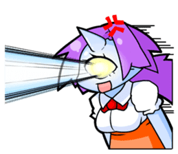 monocular monster girl sticker #4457812