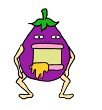 Vomiting Eggplant "Kenas" sticker #4458664