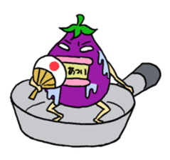 Vomiting Eggplant "Kenas" sticker #4458673