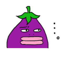 Vomiting Eggplant "Kenas" sticker #4458676