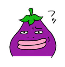 Vomiting Eggplant "Kenas" sticker #4458677