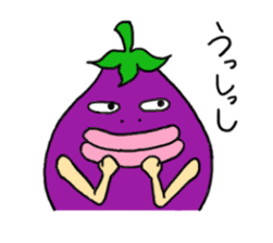 Vomiting Eggplant "Kenas" sticker #4458678