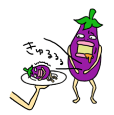 Vomiting Eggplant "Kenas" sticker #4458681