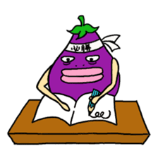 Vomiting Eggplant "Kenas" sticker #4458683
