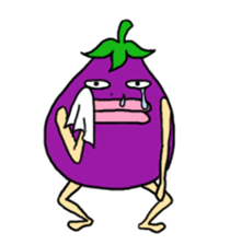 Vomiting Eggplant "Kenas" sticker #4458685