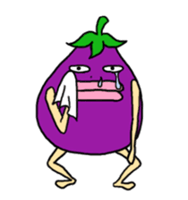 Vomiting Eggplant "Kenas" sticker #4458685