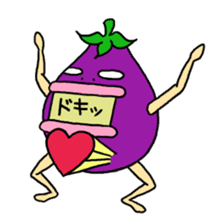 Vomiting Eggplant "Kenas" sticker #4458688