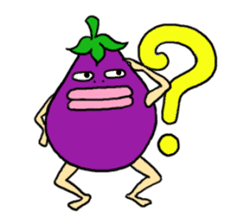 Vomiting Eggplant "Kenas" sticker #4458689